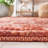 Ferrera Striped Handmade Flatweave Rust Area Rug-817812205