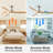 52 In.Intergrated Led Ceiling Fan Lighting With Remote Control
