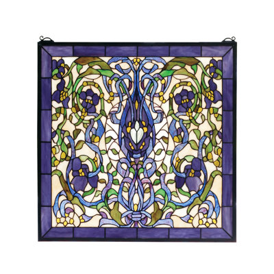Floral Fantasy Stained Glass Window
