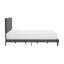 Grand lit plateforme tapissier Kylise avec 2 ports USB-65654545