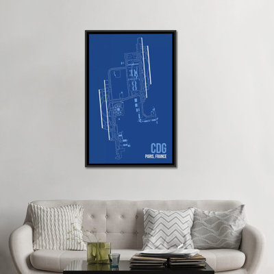 « paris (charles de gaulle) », reproduction d’impression sur toile
