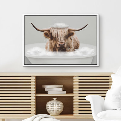 Animaux, décoration de salle de bain amusante, vache Shetland