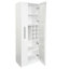 Tablette extensible à plusieurs niveaux à 5 niveaux pour garde-manger, armoire avec portes en verre, cuisine adaptée, bureau, profondeur 23,91 po, hauteur 71,97 po, poids 141,88 lb, garde-manger blanc et rangement polyvalent