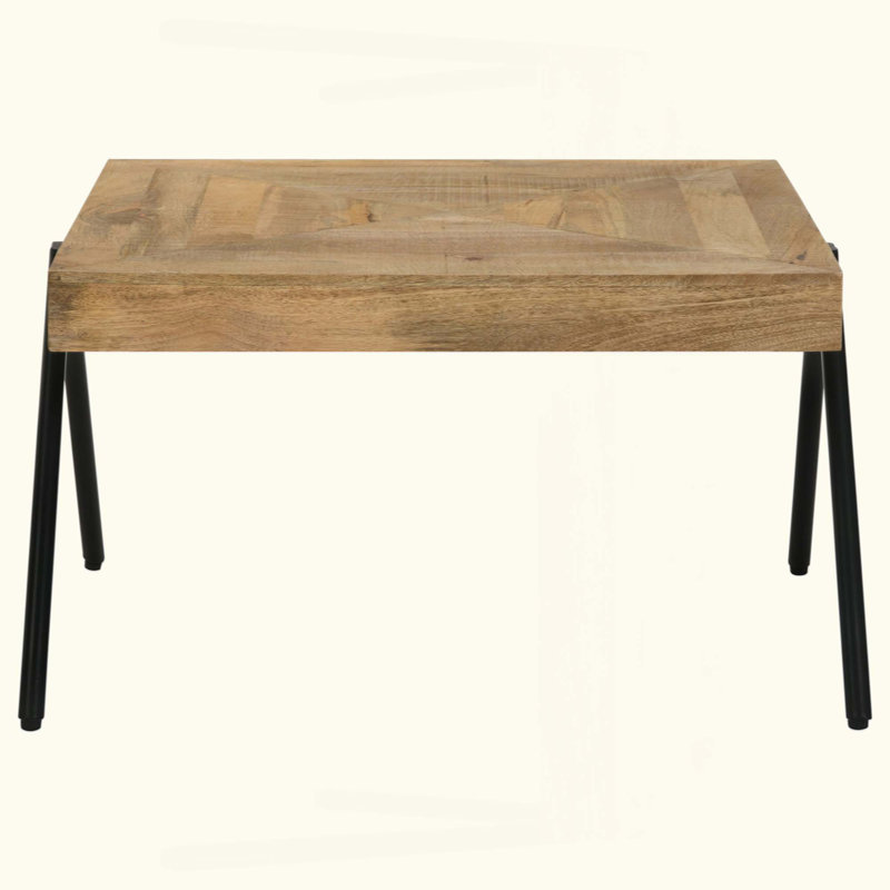 Natural Rectangular Solid Mango Wood Coffee Table