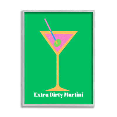 Martini extra sale sur fond vert encadré par House of Lulu