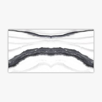24 in. x 48 in. Glossy Porcelain Tile