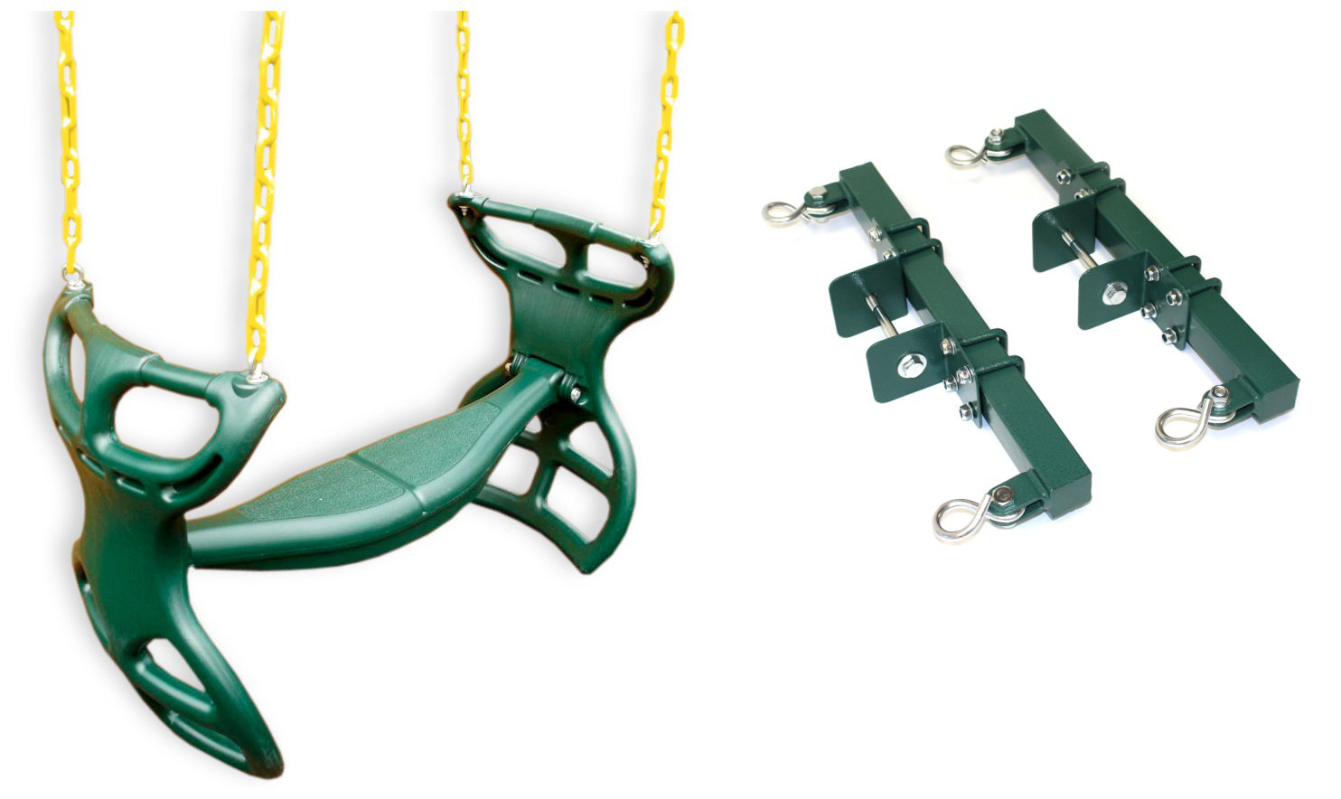 Glider swing outlet seat