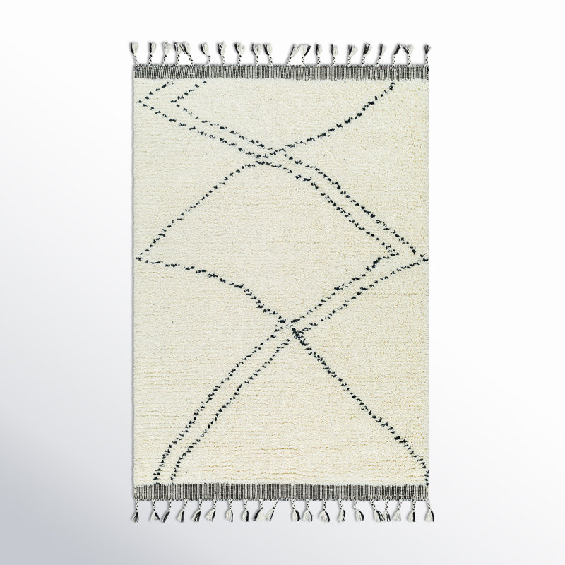 Meti Wool Washable Geometric Indoor Rug, Rectangle 9' x 12'