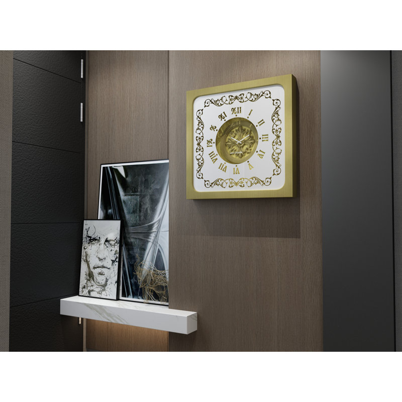 Giovani Manufactured Wood Wall Clock, 80cm H x 80cm W