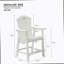 Chaise de bar avec accoudoirs, ensemble de 2 chaises de patio