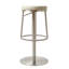 Alfonz Swivel Upholstered Adjustable Height Counter Stool with Metal Frame-265940576