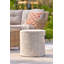 Cosipouf 45cm Wide Round Chevron Pouf Ottoman-112500915