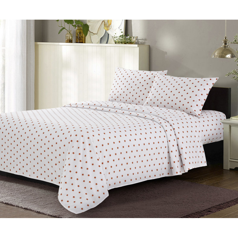 Rolf 100% Cotton Polka Dots Sheet Set, Twin