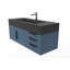 Ensemble de meuble-lavabo simple mural 48 po Nile-415820549-415820550-416175034