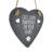 Helmer Cats Leave Pawprints Heart Slate Decorative Object