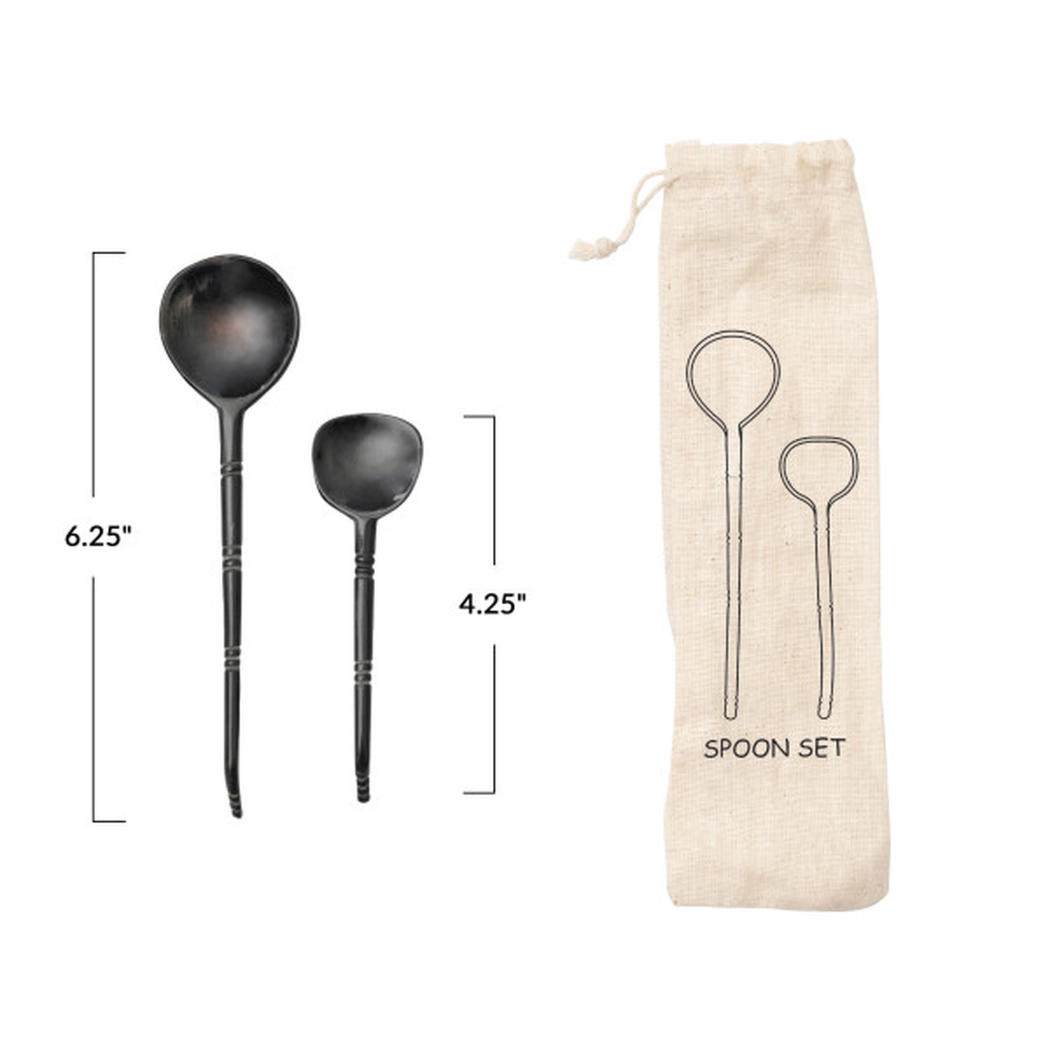 Horn Serving Spoon