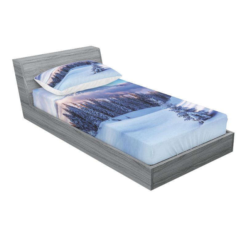 Microfiber Fitted Sheet, Twin Sheet Set with Fitted Sheet