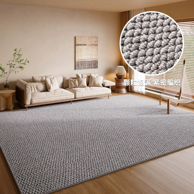 Low-Profile Non-Slip Indoor Area Rug, Washable & Stain Resistant, Grey, 20" x 31"