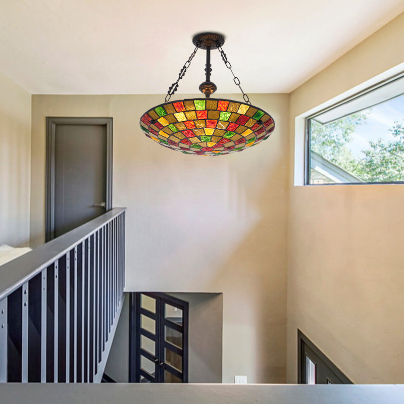 5 Light Dimmable Tiffany Chandelier Pendant Light Fixtures