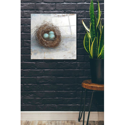 «Rustic Bird Nest I» par Ethan Harper, art mural en verre acrylique