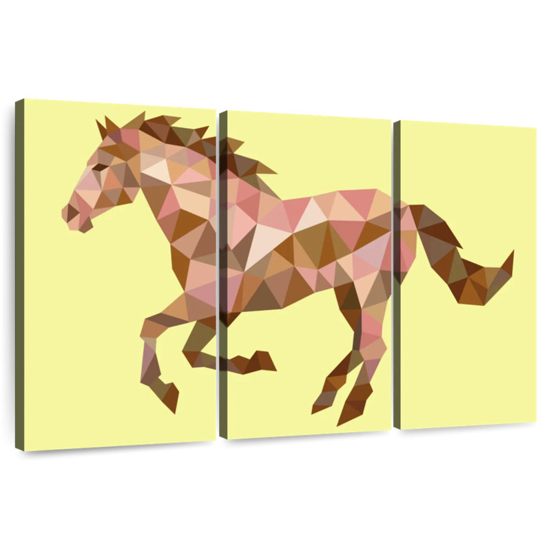 Cheval géométrique Brampt, H 28 po x l 45 po