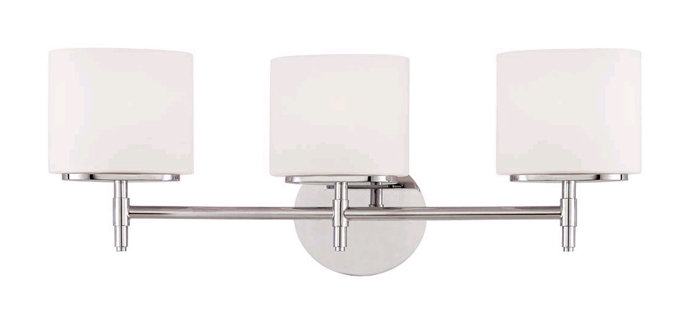 Trinity 3 - Light Vanity Light, Satin Nickel