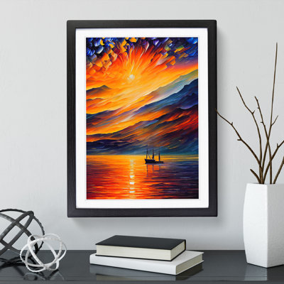 Boats Under the Sunset No.6 - Wall Art