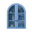 Armoire murale cintrée avec portes vitrées-1669247797