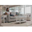 Monaco - Table basse ovale - Sans insert - Finition blanc