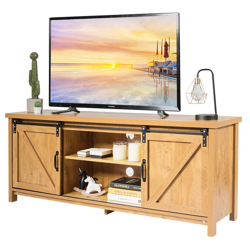 Meuble télé pour téléviseur de 65 po ou moins Humphery, Beige