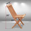 Chaise de patio pliante teck Sadie