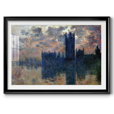 Maisons du Parlement, coucher de soleil (détail), 1900, reproduction d'art sur papier