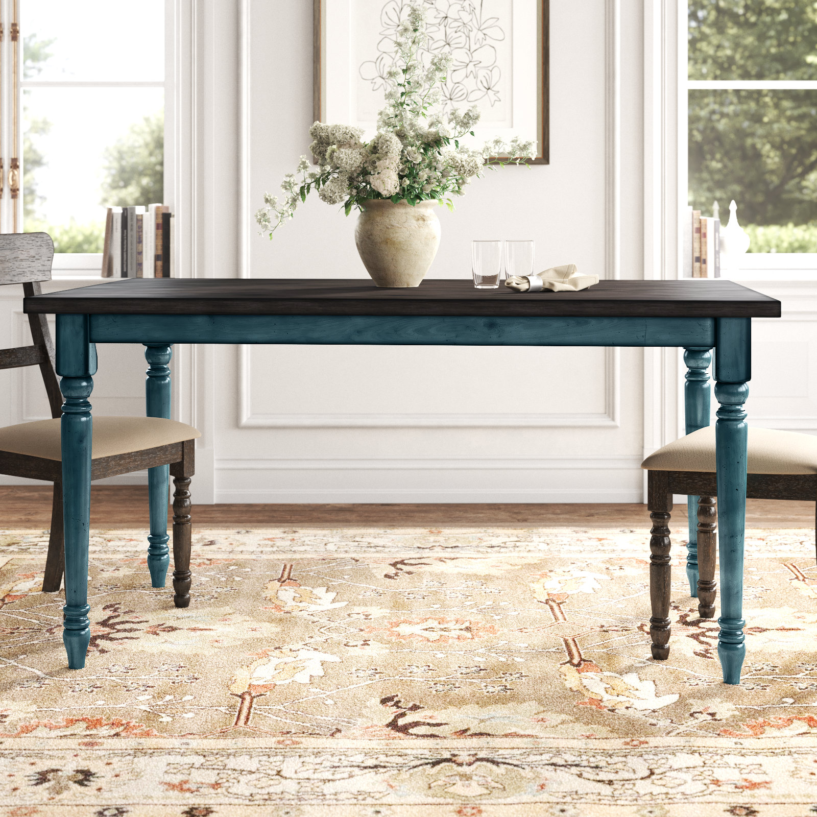 2 tone deals farmhouse table