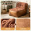 Élégant fauteuil à une place avec dossier sculptural et table d'appoint intégrée pour un confort et un style de salon améliorés