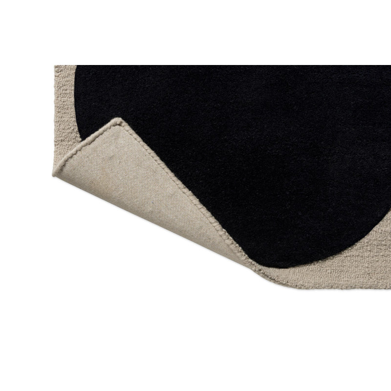 Hand Tufted Wool Geometric Area Rug, Rectangle 3'11" x 5'11"