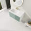 Meuble-lavabo de salle de bain avec lavabo en céramique - Meuble-lavabo mural 36 po, lavabo, décoration élégante, - Matériau