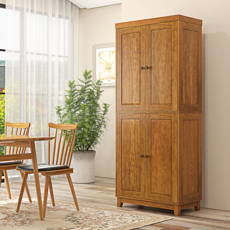 Freestanding Tall Kitchen Pantry Storage Cabinet