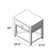 Lubin 1 Drawer Solid Wood Nightstand