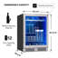 Zephyr Presrv 24" 7-Bottle and 108-Can Single Zone Beverage Cooler