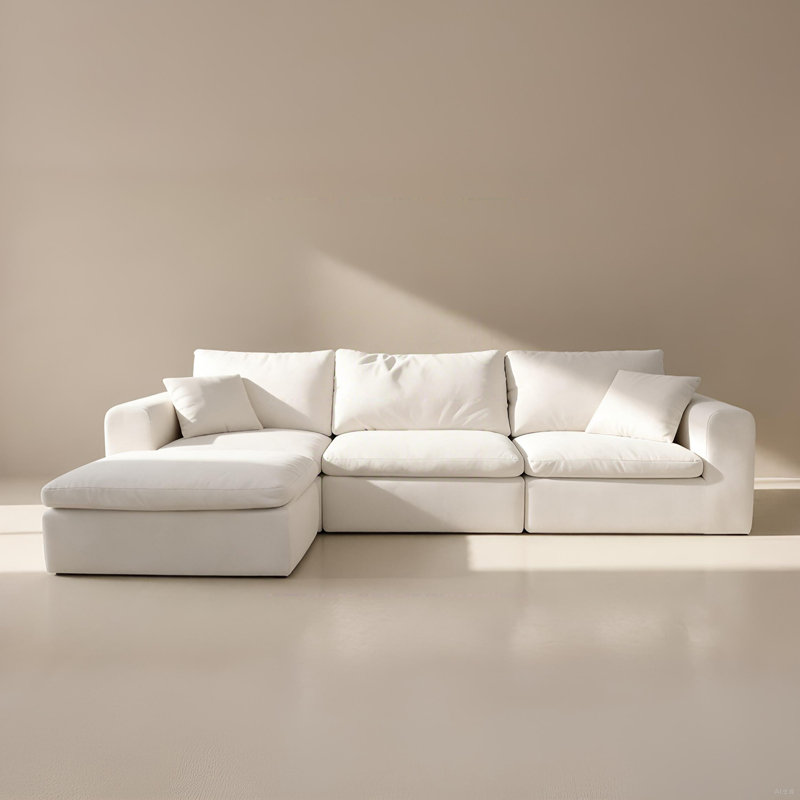 Boneless Modular Sectional Boneless Couch, Oversized Cloud Sofa With High Back Pillows, No Assembly Required Couches For Living Room & Apartment, Comfy Seating For Families & Renters