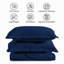 Ensemble de couvre-lit matelassé embossé - Couvre-lit en microfibre douce avec taies décoratives, literie de style hôtel pour lits hauts-124241663-124241670