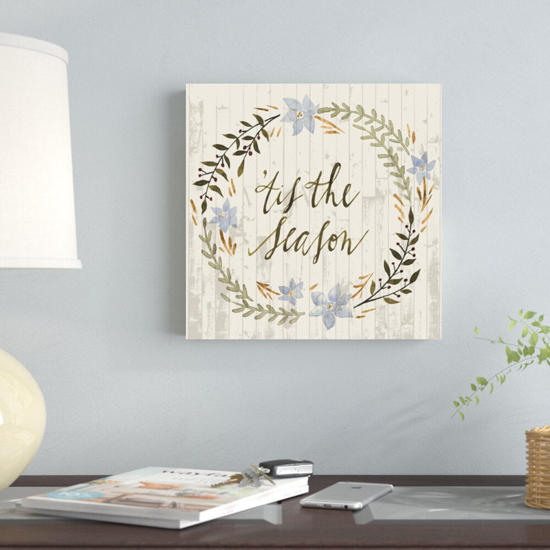 «Rustic Christmas IV» par Grace Popp - reproduction d'art sur toile tendue, H 12 po x l 12 po