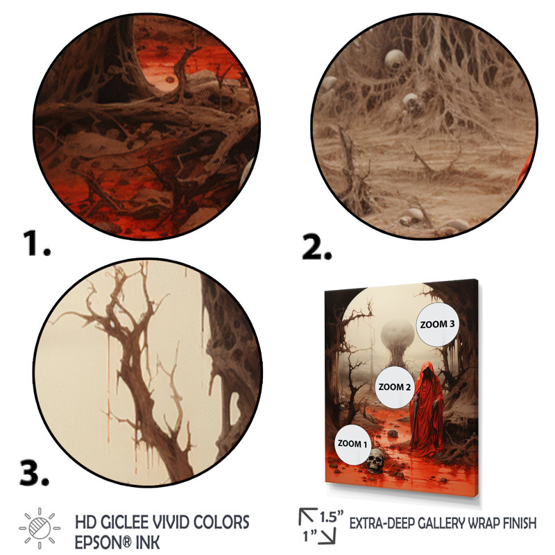 «Maigi Coral Beige Mexico Art the Agony I», reproduction, H 20 po x l 12 po x P 1 po, Cadre naturel flottant