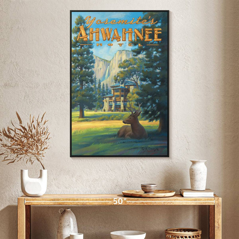 Ahwahnee Hotel, Cadre flottant noir, 27 po x 40 po