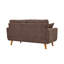 Causeuse en tissu avec accoudoirs et coussins décoratifs Corduroy-132006041