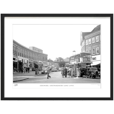 Edgware, Edgwarebury Lane C1955 by Francis Frith - Single Picture Frame Print