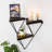 3 Piece Triangle Spruce Solid Wood Accent Shelf