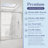 CS 50- 54W x 76"H Double Sliding Semi-Frameless Glass Shower Door with 5/16" (8mm) Clear Tempered Glassr, Stainless Steel Hardware, Perfect Adjustment Uneven Walls-105786446