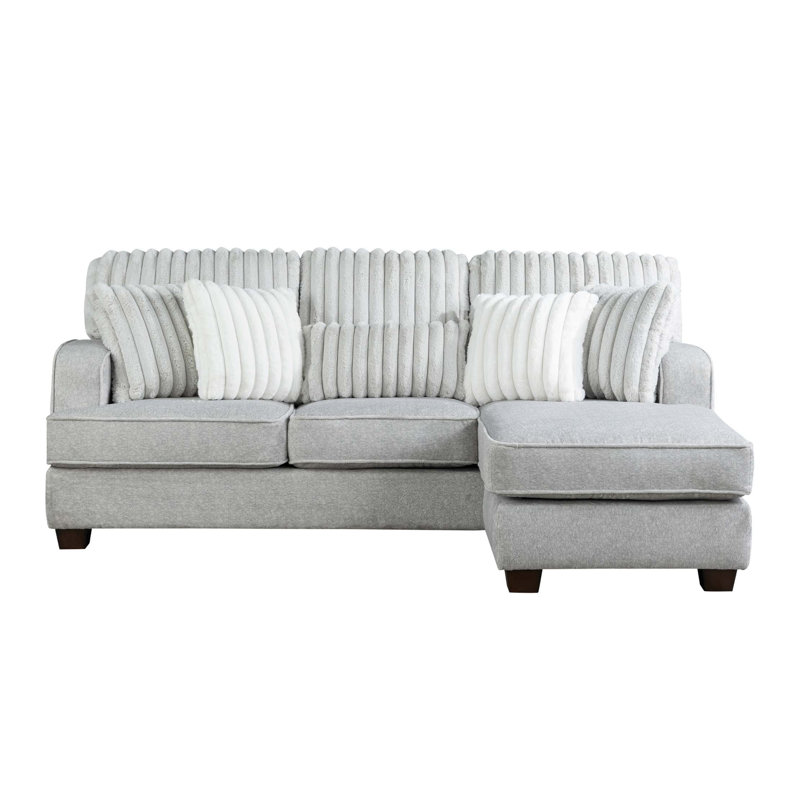 Coussins réversibles Modern, Gris