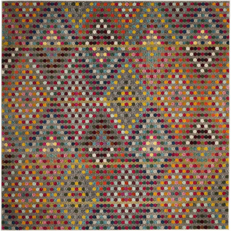 Monaco Performance Geometric Rug, Square 6'7"